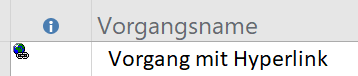 Vorgang mit Hyperlink Vorgang mit Hyperlink